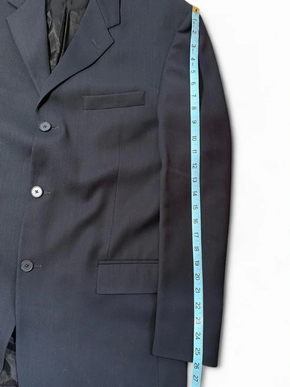 Pierre Cardin Dark Navy Three-Button Men's Suit Jacket